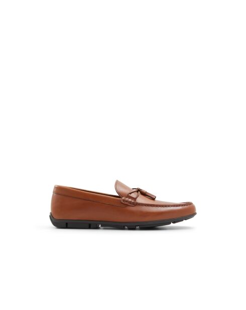 Mocassins en cuir Clarence cognac