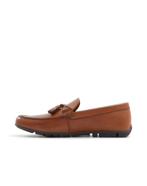 Mocassins en cuir Clarence cognac