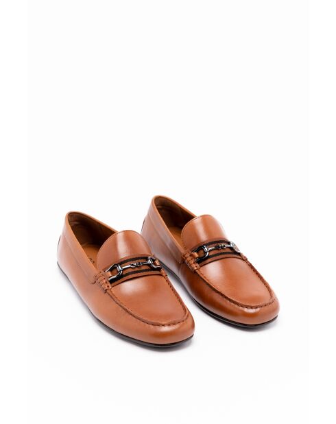 Mocassins en cuir Colin cognac
