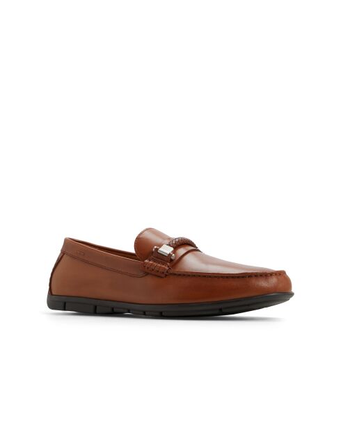 Mocassins en cuir Alexandre cognac