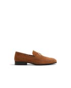 Mocassins en Velours de Cuir Bruce cognac