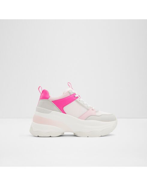 Zapatillas Colette blancas/rosa intenso