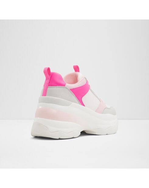 Zapatillas Colette blancas/rosa intenso