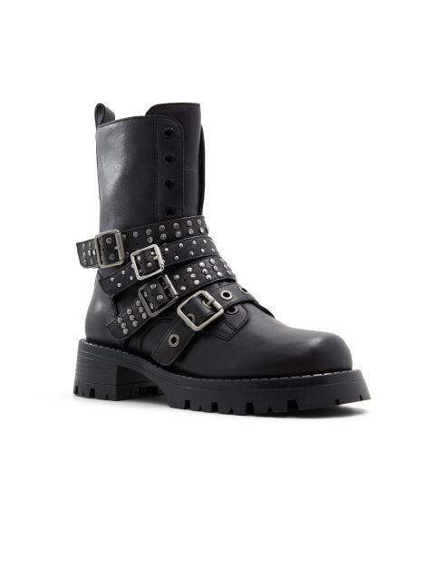 Boots en Cuir Françoise noires