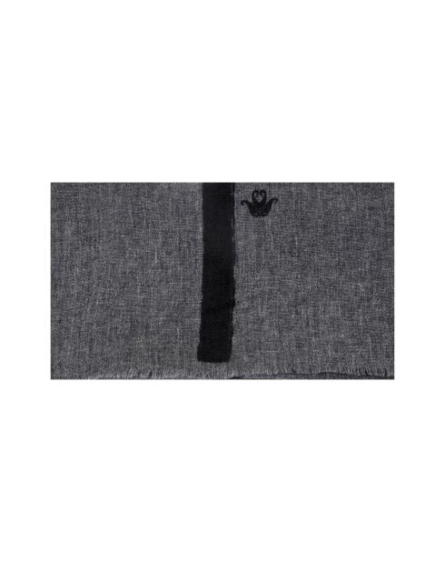 Etole en Laine mélangée Toi grise - 75x200 cm