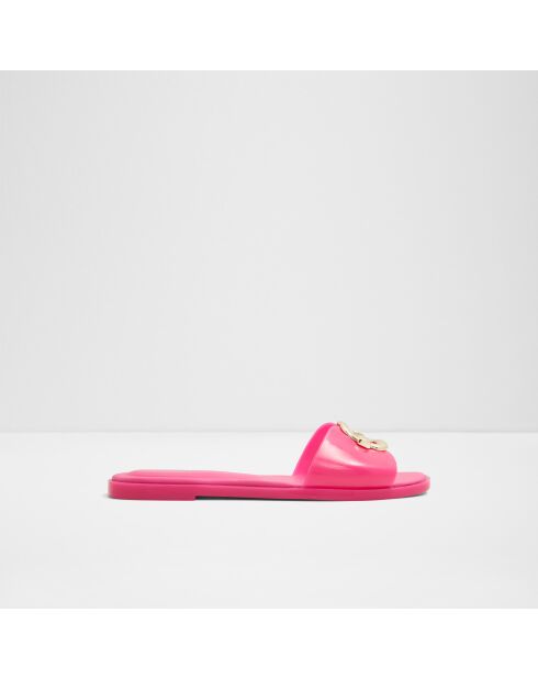 Mules Clementine rosa acceso