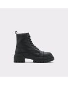 Boots en Cuir Anne-Marie noires