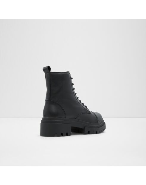 Boots en Cuir Anne-Marie noires