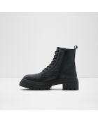 Boots en Cuir Anne-Marie noires