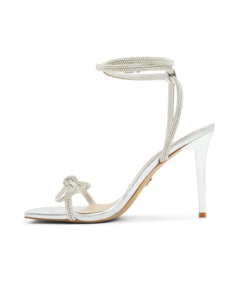 Sandali con tacco Andrée argentati