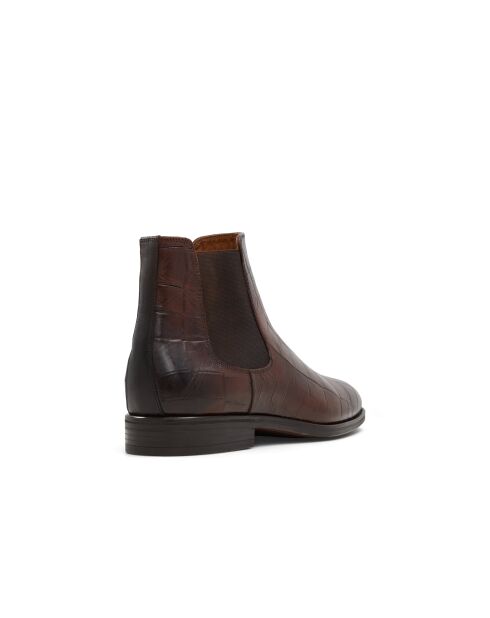 Boots en Cuir Bruno brun foncé