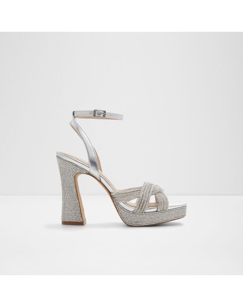 Sandali Alexia con tacco argentato