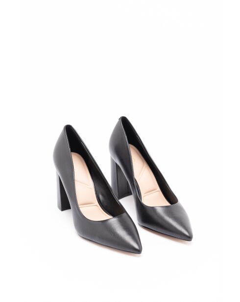 Scarpe con tacco Ella nere in pelle