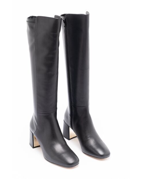 Bottes en Cuir Eden noires