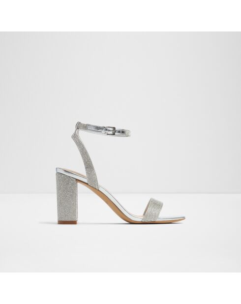 Sandali con tacco Emmanuelle argentati