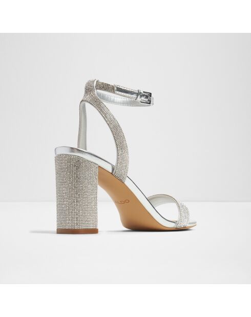 Sandali con tacco Emmanuelle argentati