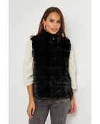 Gilet en fausse fourrure Paulin noire
