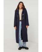 Manteau long Alvio marine
