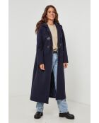 Manteau long Alvio marine