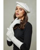 Gants en Laine mélangée Aricia blancs
