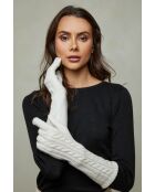 Gants en Laine mélangée Aricia blancs