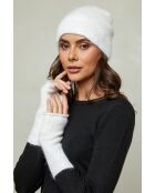 Guanti bianchi in misto lana Lorian