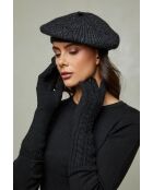 Zwarte handschoenen van wolmix Aricia