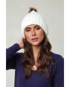 Bonnet en crochet Laine mélangée Silvère blanc