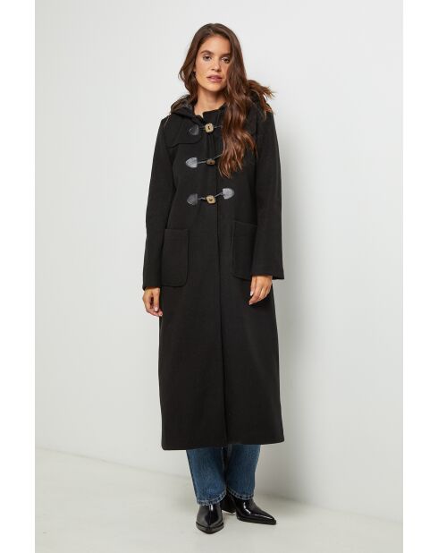 Cappotto lungo nero Alvio