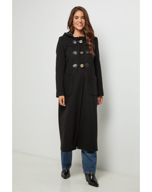 Cappotto lungo nero Alvio