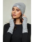 Guanti grigi Lorian in misto lana