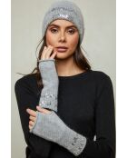 Guanti grigi Lorian in misto lana