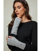 Guanti grigi Lorian in misto lana