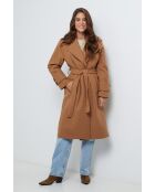 Manteau long Neylo camel