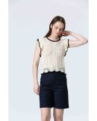 FURI Cremefarbenes Top