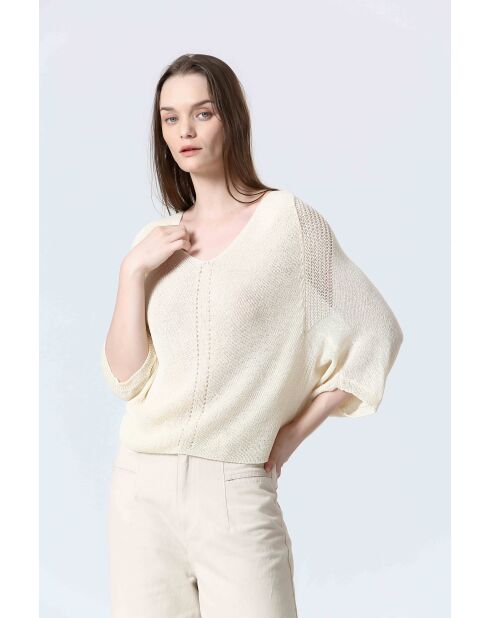 Cremefarbenes GALAN Top