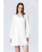 MELANI jurk in gebroken wit