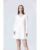 MELANI jurk in gebroken wit