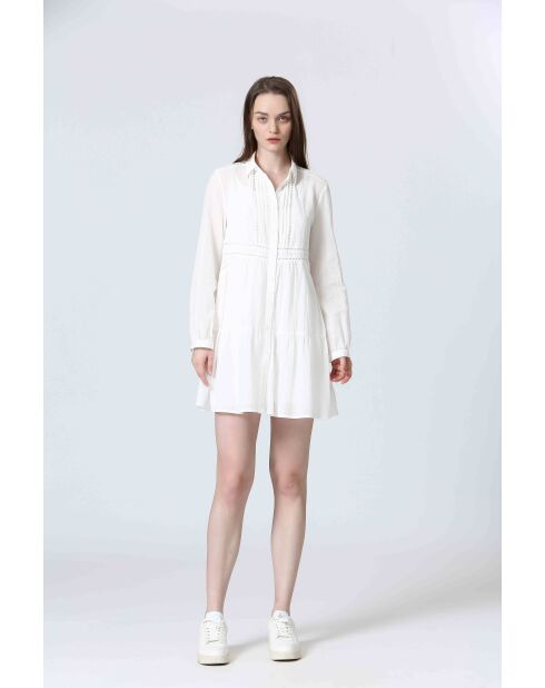 MELANI jurk in gebroken wit