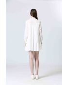 MELANI jurk in gebroken wit