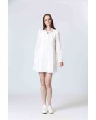 MELANI jurk in gebroken wit