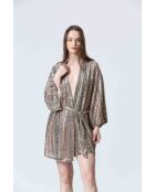 CRUMP oranje/gouden jurk