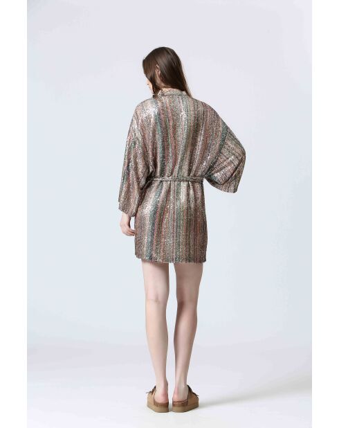 CRUMP oranje/gouden jurk