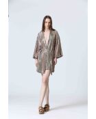 CRUMP oranje/gouden jurk