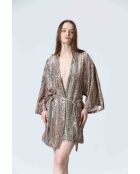 CRUMP oranje/gouden jurk