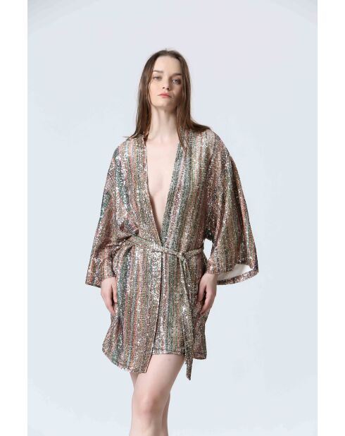 CRUMP oranje/gouden jurk