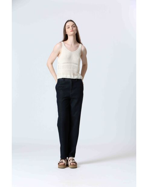 Cremefarbenes PURP-Top