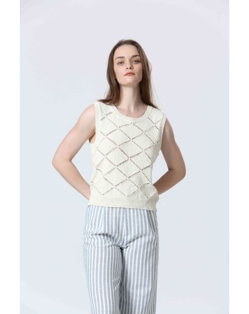 Cremefarbenes CAHILA-Top