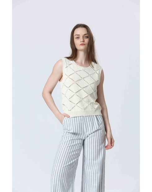 Cremefarbenes CAHILA-Top