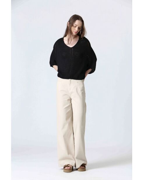 Schwarzer GALAN-Pullover